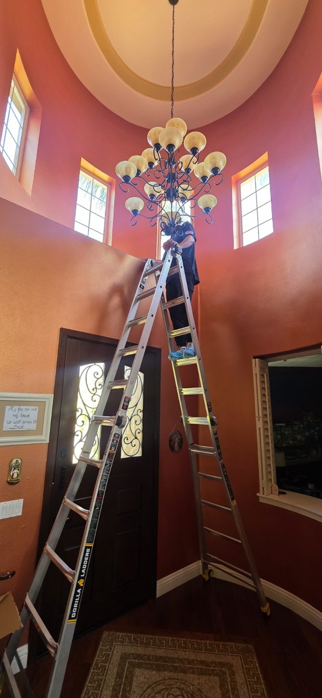 Chandelier Installation